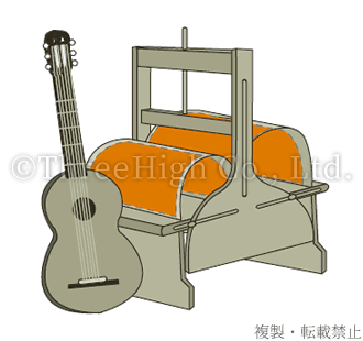 Plywood preheating heater for musical instrument