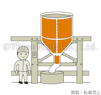 Heating/warming heater for hopper (funnel shape) 