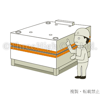 Resin mold preheating heater