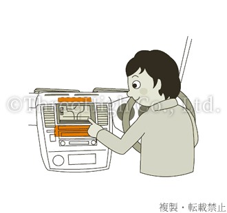 Anti-freezing heater for car navigation